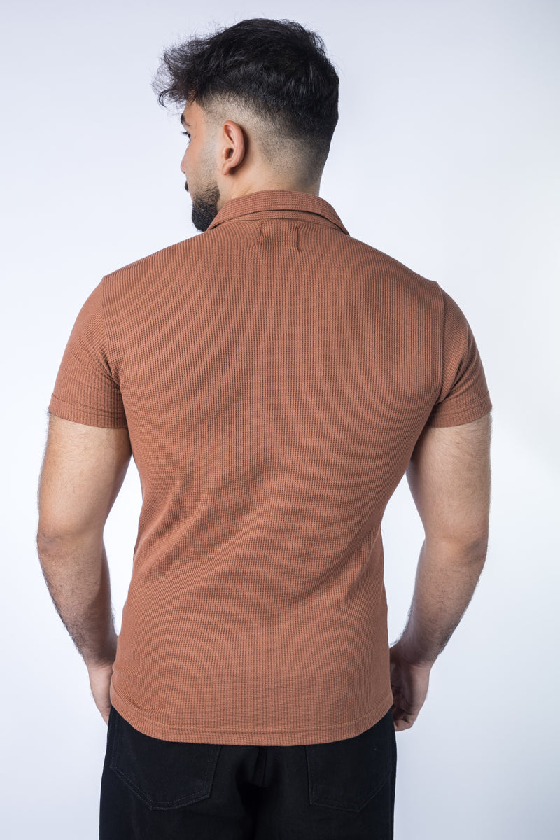 Waffle Knit T-Shirt