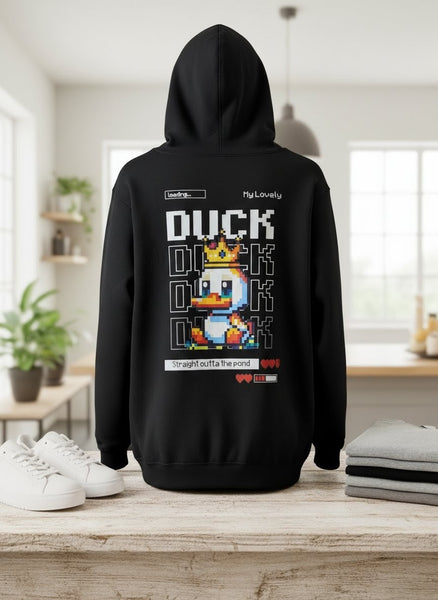 Pixel Duck Hoodie - Fortes Retro Pixel Hoodie